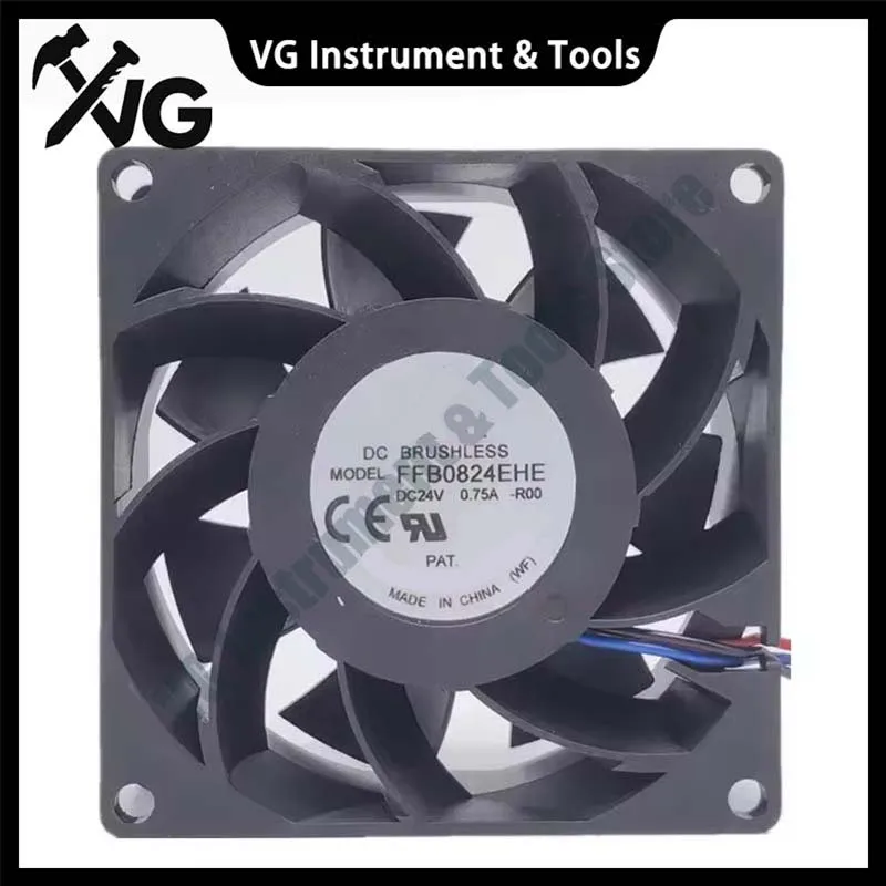New For delta FFB0824EHE 24V 0.75a 8038 8cm 2/3-wire large air volume serve cooling fan 80*80*38mm