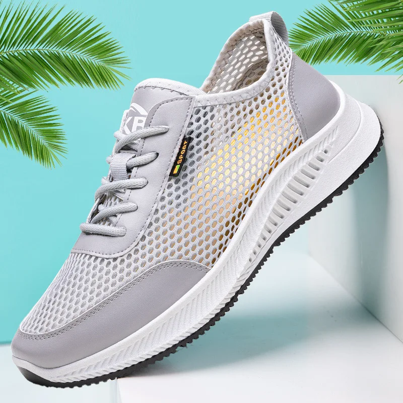 Breathable Outdoor Mesh Light Sneakers Men Casual Shoes  Male Fashion Casual Shoes 2023 Comfortable Casual Footwear Men Shoes