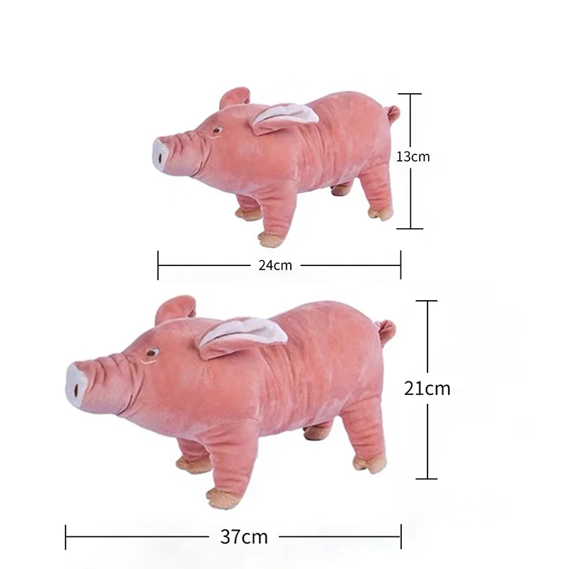 Plush Pig Pet Dog Accompanying Sleeping Toys for Small Dogs French Bulldog Bite Molar Venting Supplies Puppy Dog Playing Toy