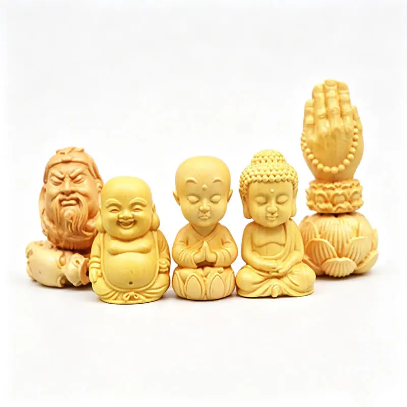 Mix Wholesale 10PCS Chinese Traditional Boxwood Carving Handicrafts Collection TSB0219