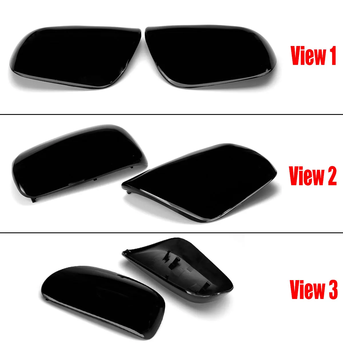 New Rearview Mirror Cover Wing Side Mirror Cap For Toyota Yaris 2007-2011 For Prius 2004-2009 Rear View Mirror Cover Cap Replace