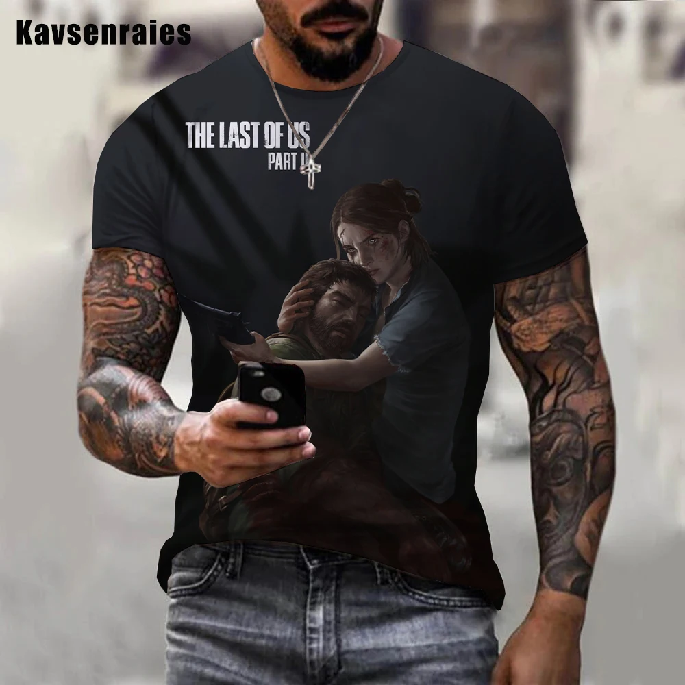 The Last of Us 2 T Shirt Men Women 2023 Summer Fashion Casual 3D Printed Short Sleeve Game T-shirt Harajuku Streetwear Tee Tops