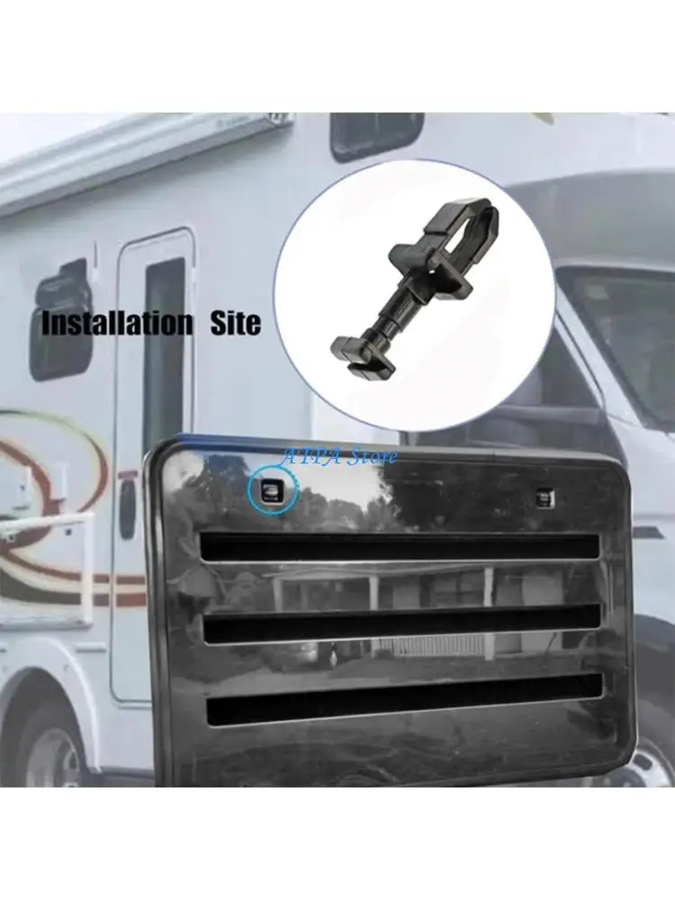 

U13C Pack of 12 Quick Installation RVs Fridge Vent Cover Latches Clips No Tools Needed Universal Fit for Multiple RVs Models