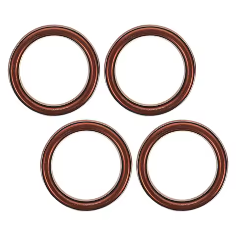4Pcs Motorcycle Exhaust Gasket 50Cc 110Cc 125Cc Heavy Duty Sturdy Replacement Flange Gasket Manifold Pipe Washer Vehicle Repair