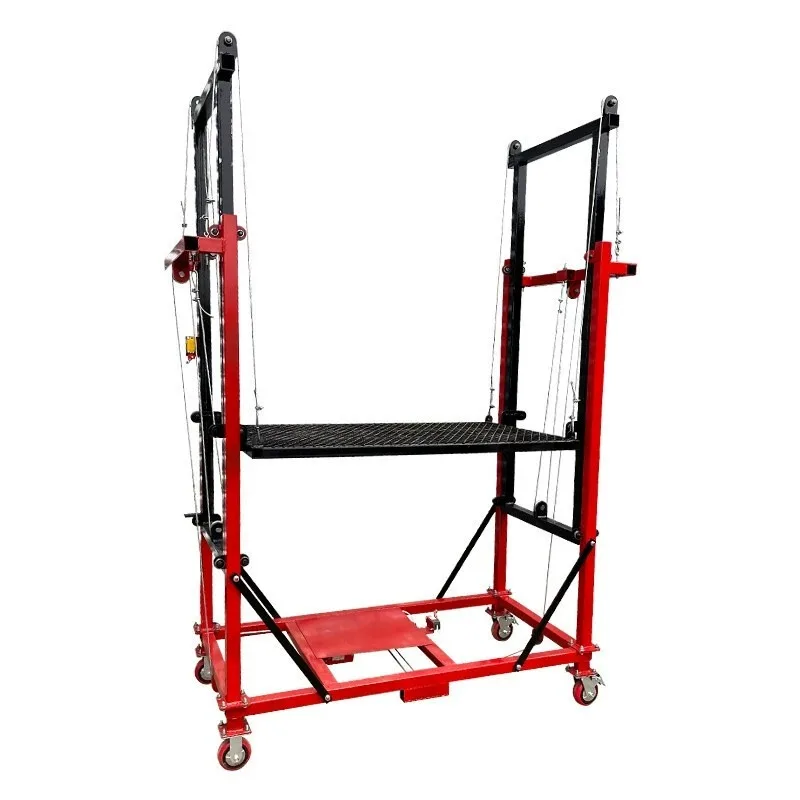 Elektrisches mobiles Gerüstensystem, 500 kg Tragfähigkeit, CE-zertifizierter automatischer Schutz für Gebäudepartungsgeräte