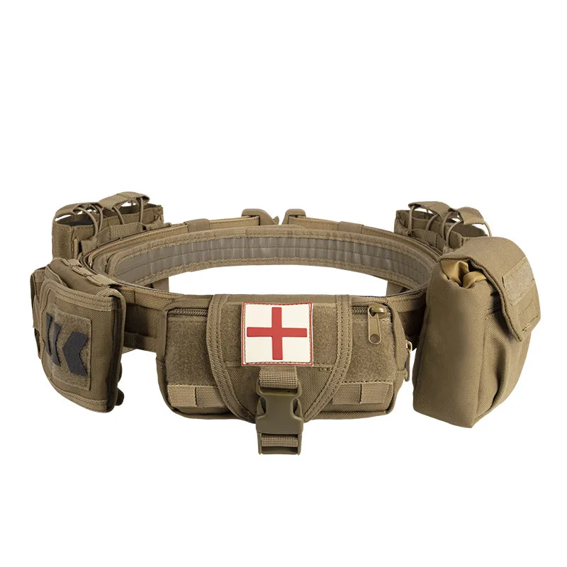 Tactical Belt Field Outdoor Patrol Multi functional 5-piece Nylon Detachable and Adjustable Tactical Belt