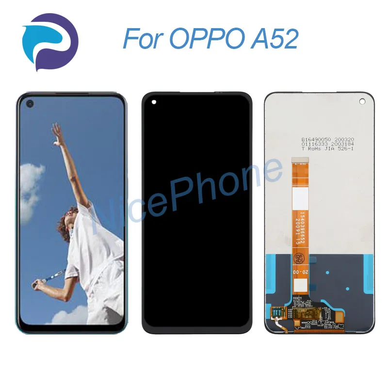 

for OPPO A52 LCD Display Touch Screen Digitizer Assembly Replacement 6.5" CPH2061,CPH2069, PADM00, PDAM10 A52 Screen Display LCD