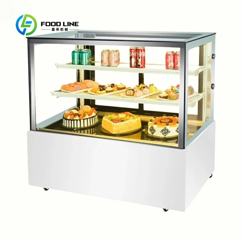 Customized Wholesale Bakery Case Display Refrigerated Table Cake Cabinet Freezer Display Door Refrigerator Cake Display Case