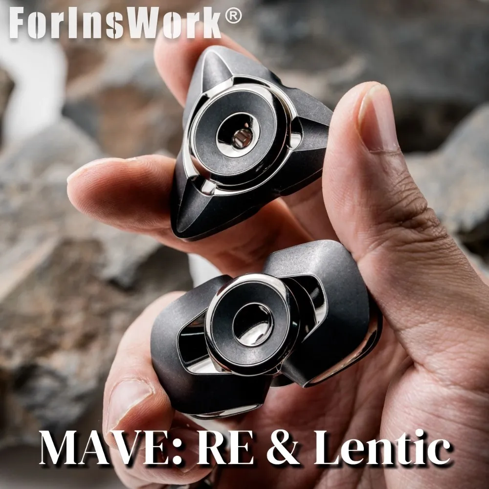 MAVE RE Essential  Wild 01 Stainless Steel & Titanium Alloy Fidget Spinner Anxiety Toys