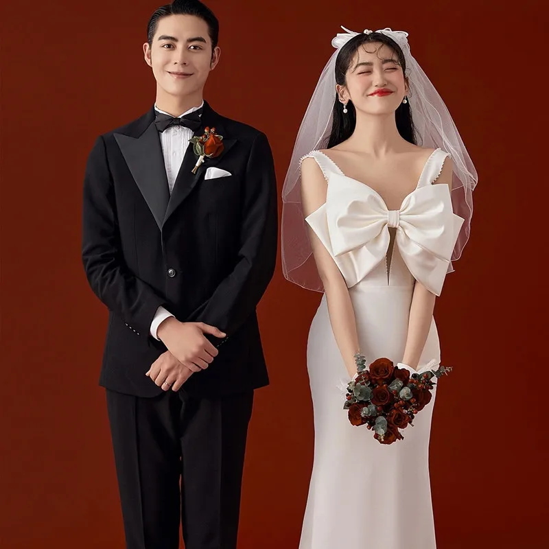 abito-da-sposa-leggero-in-stile-francese-coda-di-sirena-bianca-dimagrante-abito-da-strascico-piccolo-con-fiocco-da-viaggio-semplice-super-fata