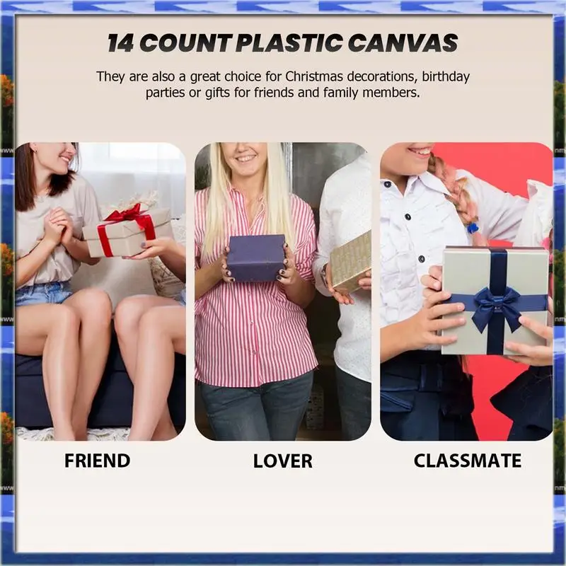 AS59 -15 قطعة 14 قطعة من صفائح القماش الشبكية البلاستيكية، قماش خياطة بلاستيكية مثقوبة، قماش شبكي بلاستيكي، متين