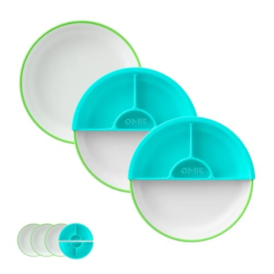

Easy Scoop® Toddler Plate Made from Plants No Plastic Curved Design for Independent Self Feeding Premium Stain Resistant Plate