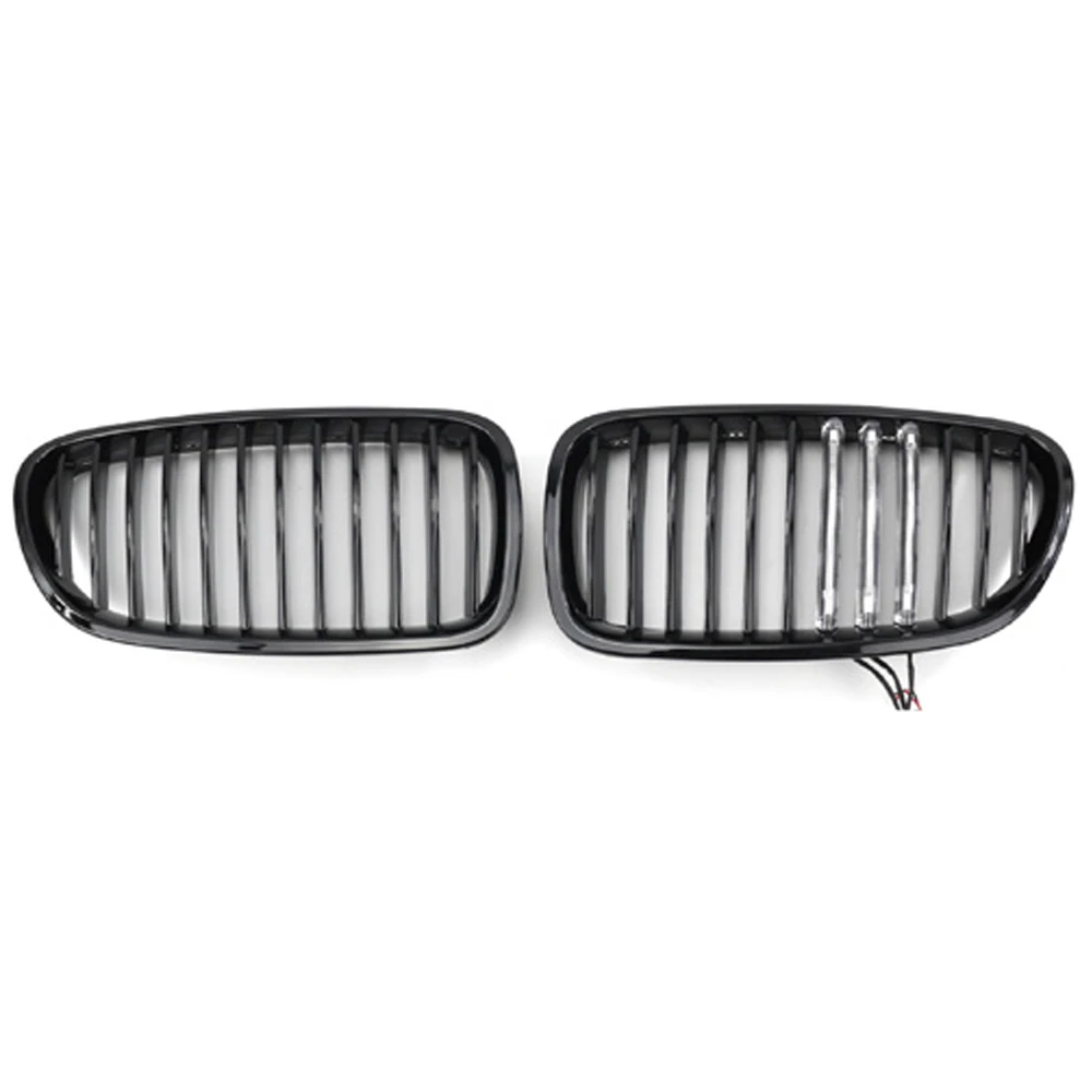 

Suitable for The BMW 5 Series F10 features a glossy black single-line LED kidney-shaped front grille with single-panel F10 front