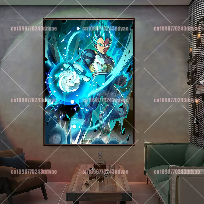 Adesivo de parede impresso lona mar dragon ball wukong brinquedos de lona decoração de arte de alta qualidade decoração de quarto infantil