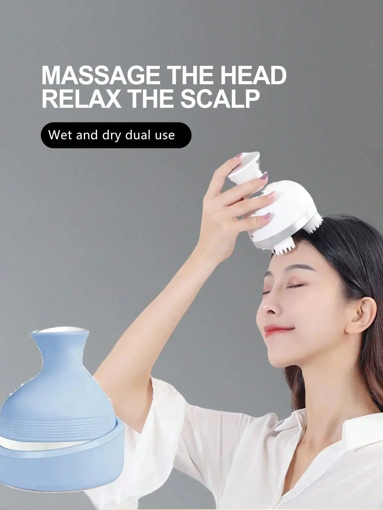 

Новое поступление, многофункциональный массажер для головы с 3-уровневым массажером красного света для домашнего использования, перезаряжаемый массажер для головы