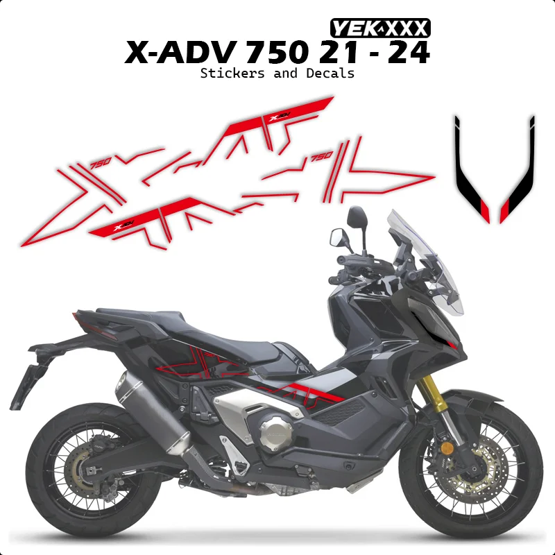 

For Honda X-ADV 750 2021–2024 Motorcycle Fairing Decals Anti-Scratch Body Stickers