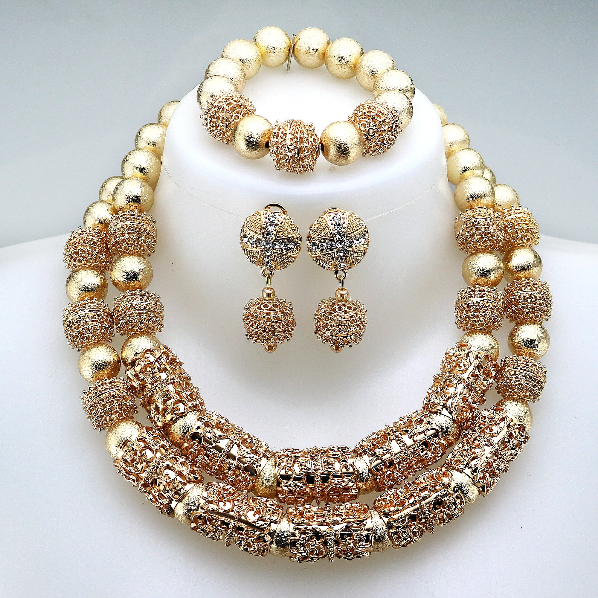 2024 Copper Jewelry Set Latest Copper Jewelry Sets Luxury African Wedding Bridal 2024 Coppr Beads Jewelry sets Nigerian Women