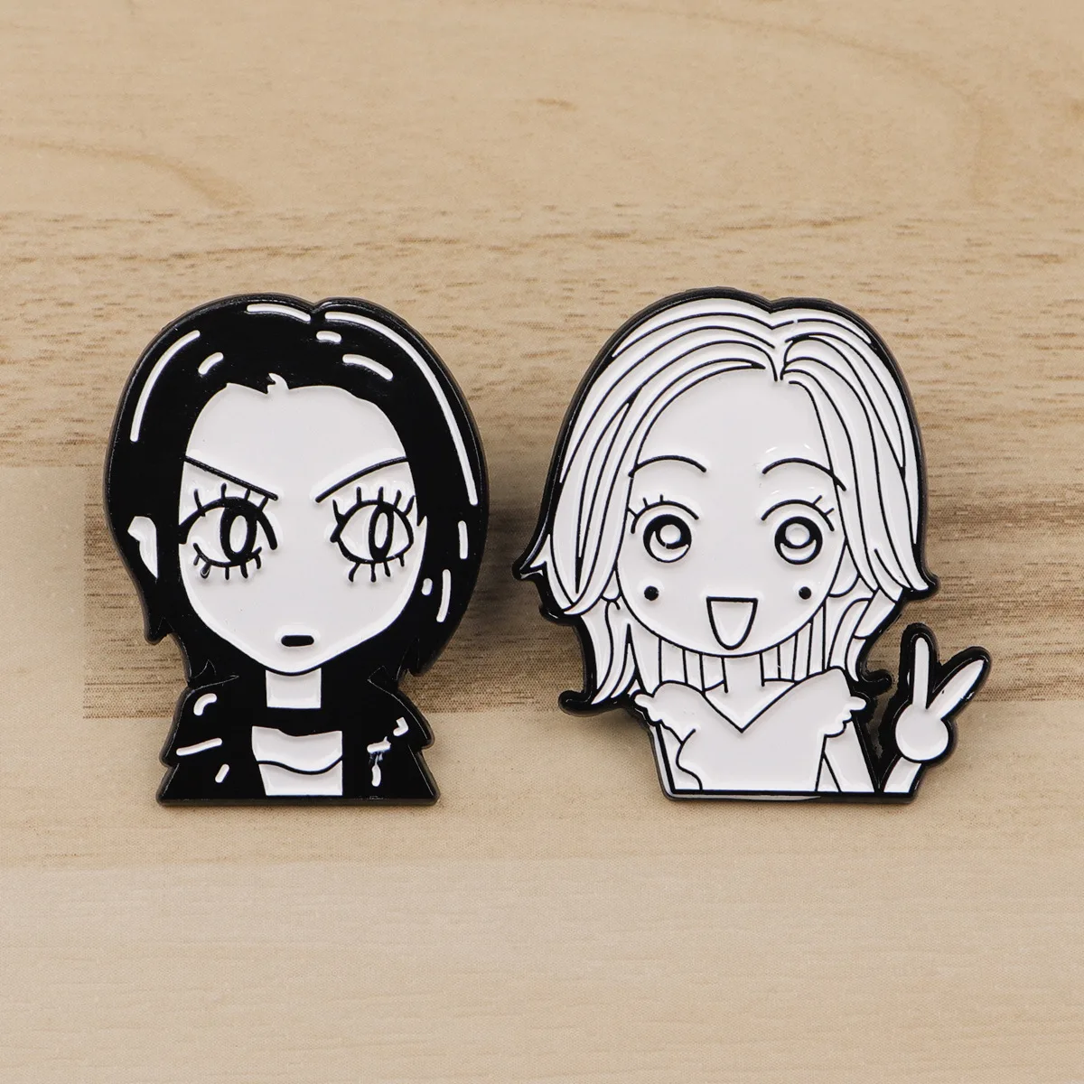 Character Brooch Cartoon Girl Pattern Metal Badge Small Gift Wholesale Decorative Brooches Backpack Pin Cap Pins for Caps Lapel