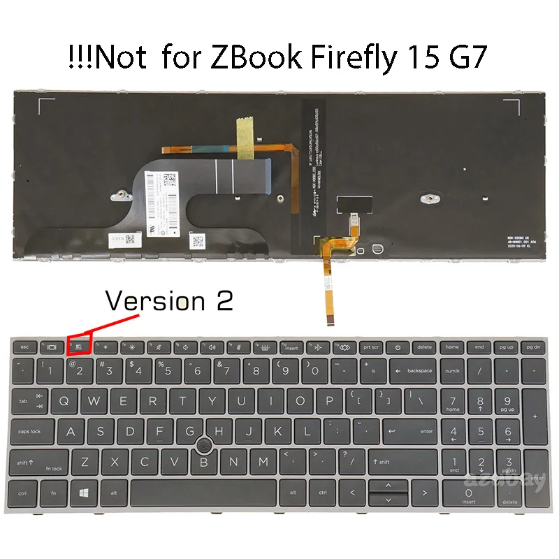 Imagem -04 - Teclado para hp Zbook Fury Eua Canadá Francês Azerty Sueco Dinamarquês Nórdico 15.6 15 g8 9z.nhn.n.m.n.n.o 9z.n.m.n.o 9z.n.o.m.g Lk132ww1a00