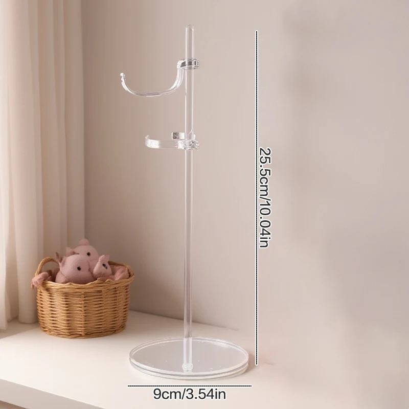 5Pcs Doll Holding Stands Dollhouse Adjust Universal Doll Display Rack Transparent Racks Mannequin Model Stand Doll Dress Support
