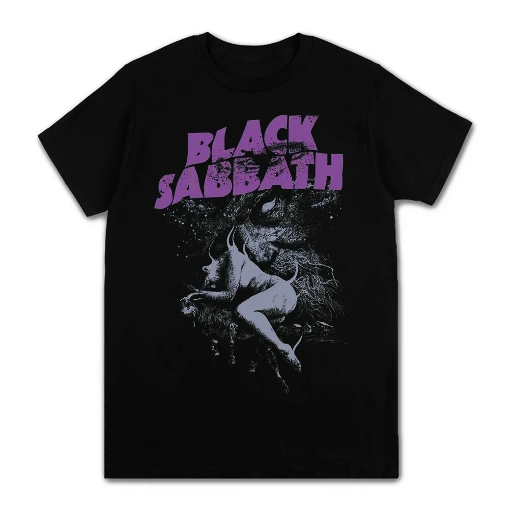 2026 Summer Black Sabbath T-Shirt Men Women Vintage Retro Rock Band Graphic Tee Oversized Streetwear Cotton Casual Short Sleeve