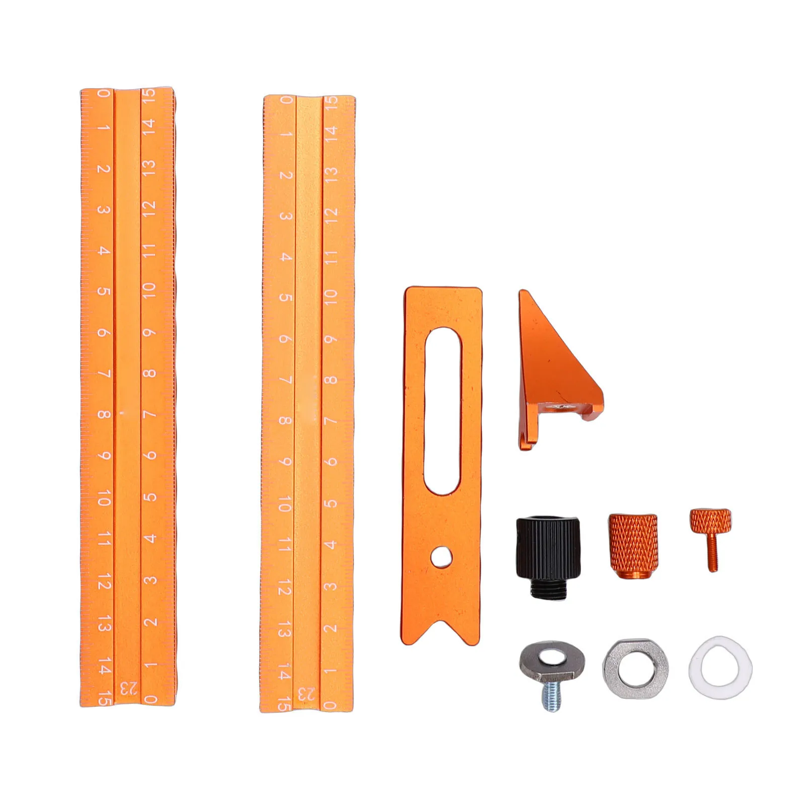 Magnet 4 Sided Scale Scribing Tool Leveling Ruler with Magnet Base Multi Purpose Woodworking Marking Tool for Carpentry Furnitur