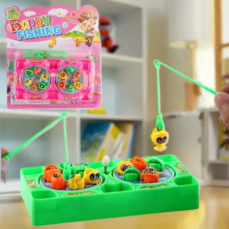 Mini-Angelspiel-Spielzeugset für Kinder; Uhrwerk mit realistischer Angelrute; Tragbares Brettspiel; Geschenk für Kinder