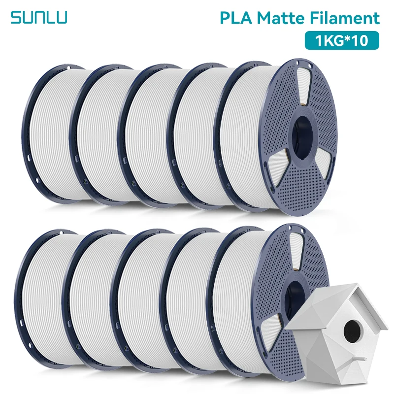 SUNLU PLA Matt 1KG/2KG/3KG/5KG/10KG 1,75mm 3D-Drucker Filament PLA Hohe Transparenz Schnelle Lieferung 1-7 Tage ab Deutschland-Lager