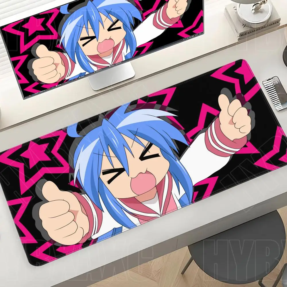 

Lucky Star Cute Girl Mousepad Large Thickened Computer Gamer Keyboard Pad HD Anti-Slip Mouse Mat New Office Laptop Table Mats