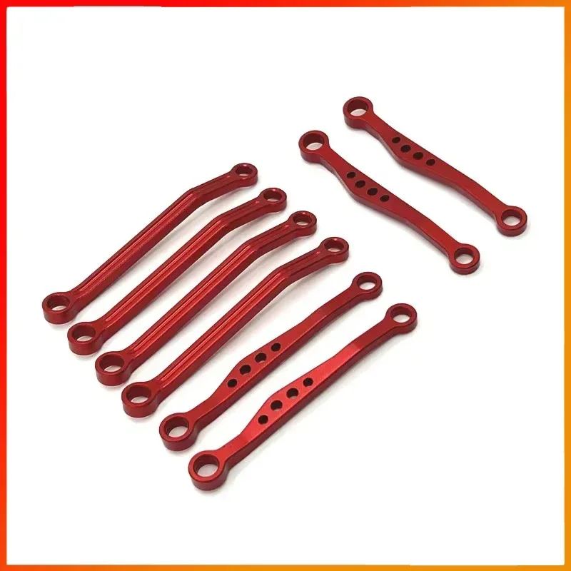 Metal Upgraded Pedal, Pull Rod, Suspension Frame, Rudder Base Set for WPL 1/16 C64 C64-1 RC Car Parts Car Accessories