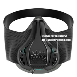Adjustable 48 Breathing Sports Mask Levels Air Resistance Workout Running Gym Mask Fitness Exercise Physical Endurance Training