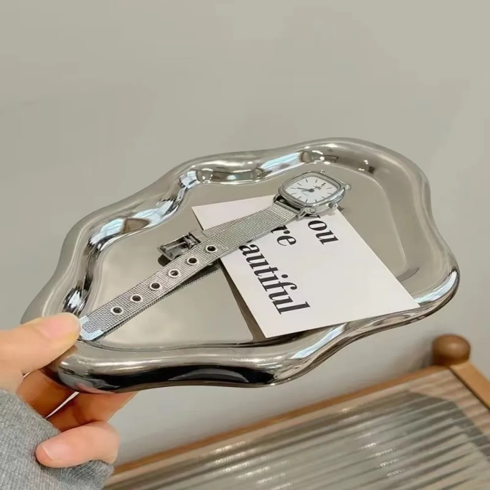 Light Luxury Plastic Jewelry Tray Mini Cloud Shape Storage Plate Jewelry Display Plate Watches/Keys Storage