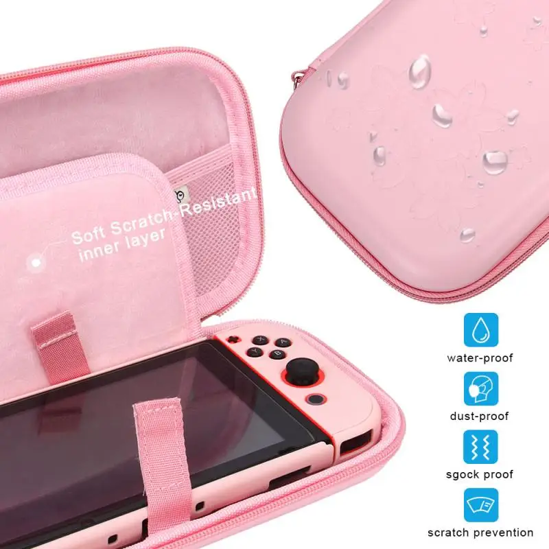 Biru Membawa Aksesoris Kasus Penyimpanan Tas untuk Nintendos Switch Portabel Perjalanan Case untuk Nitendo Switch Lite Konsol