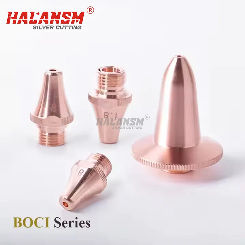 

halansm Boci Beveled Laser Nozzle M11*H34 red copper Pipe Cutting Machine accessories for Fiber Cutting Head for Free Shipping