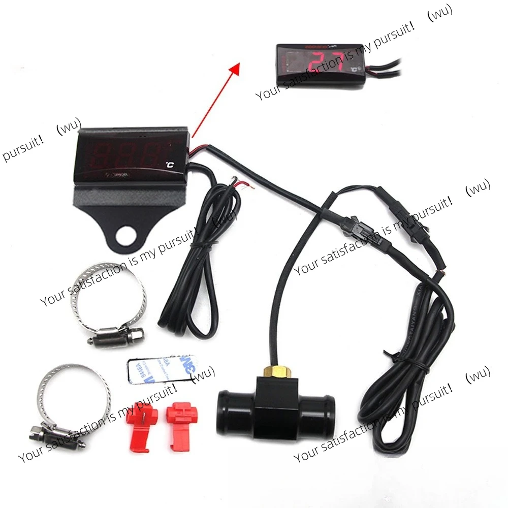 ZOCI-water thermometer motorcycle accessories, modified LCD display universal water cooling temperature