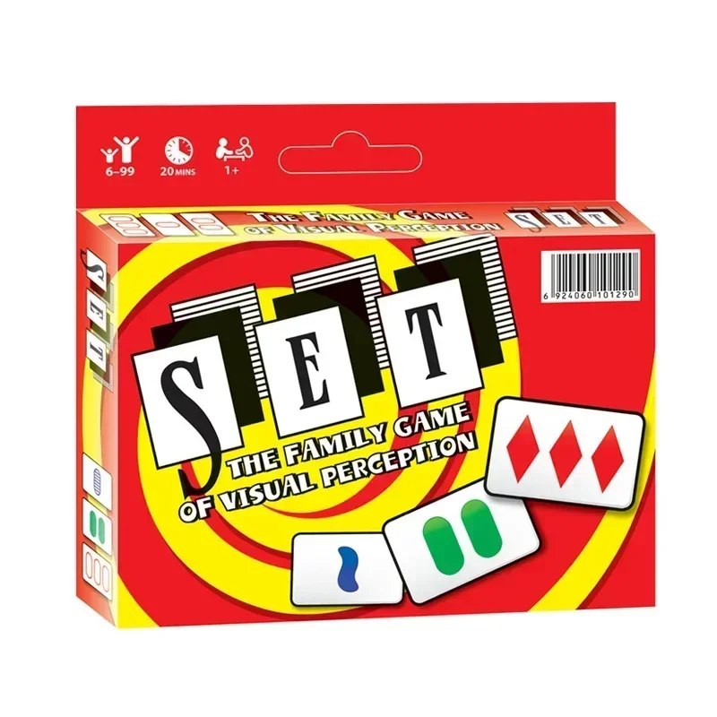 

SET and Quiddler Family Card Game - Fun Board Game for Family Gathering Activities & Holidays