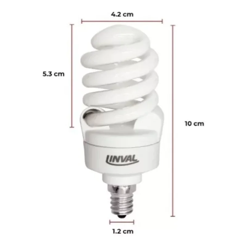 Energy saving spotlight mini spiral E12-13W  white light 3Pack household spotlight