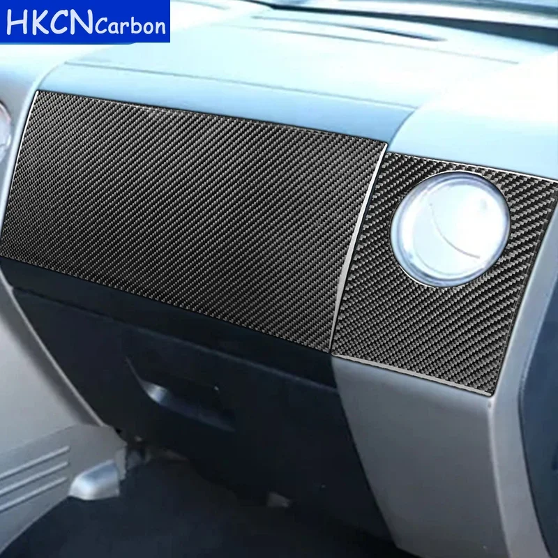

For Ford F150 2004 2005 2006 2007 2008 Car Accessories Right Air Vent Panel Glove Box Cover Trim Real Carbon Fiber Stickers