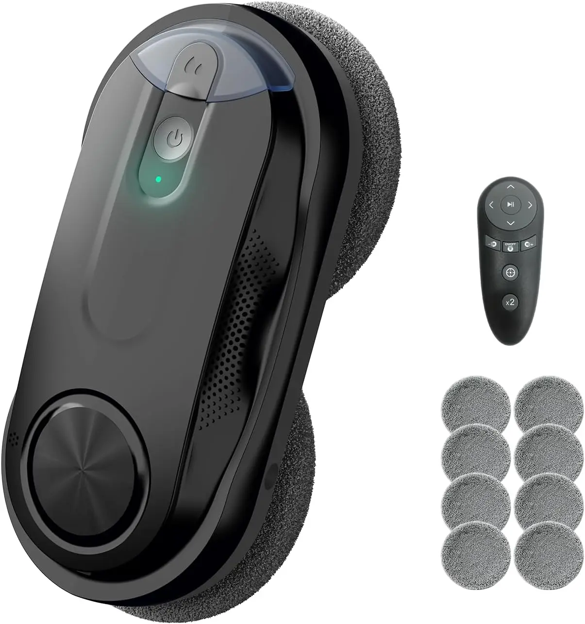 X3 Window Cleaning Robot with AI Path Planning, Ultrasonic Spray, 3200Pa Suction & Safety Features