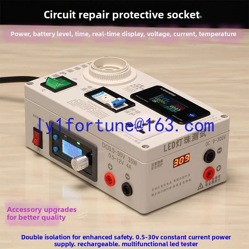 Electrical Repair Protection Socket Switching Power Supply Induction Cooker TV Power Meter Ammeter Portable LED Test