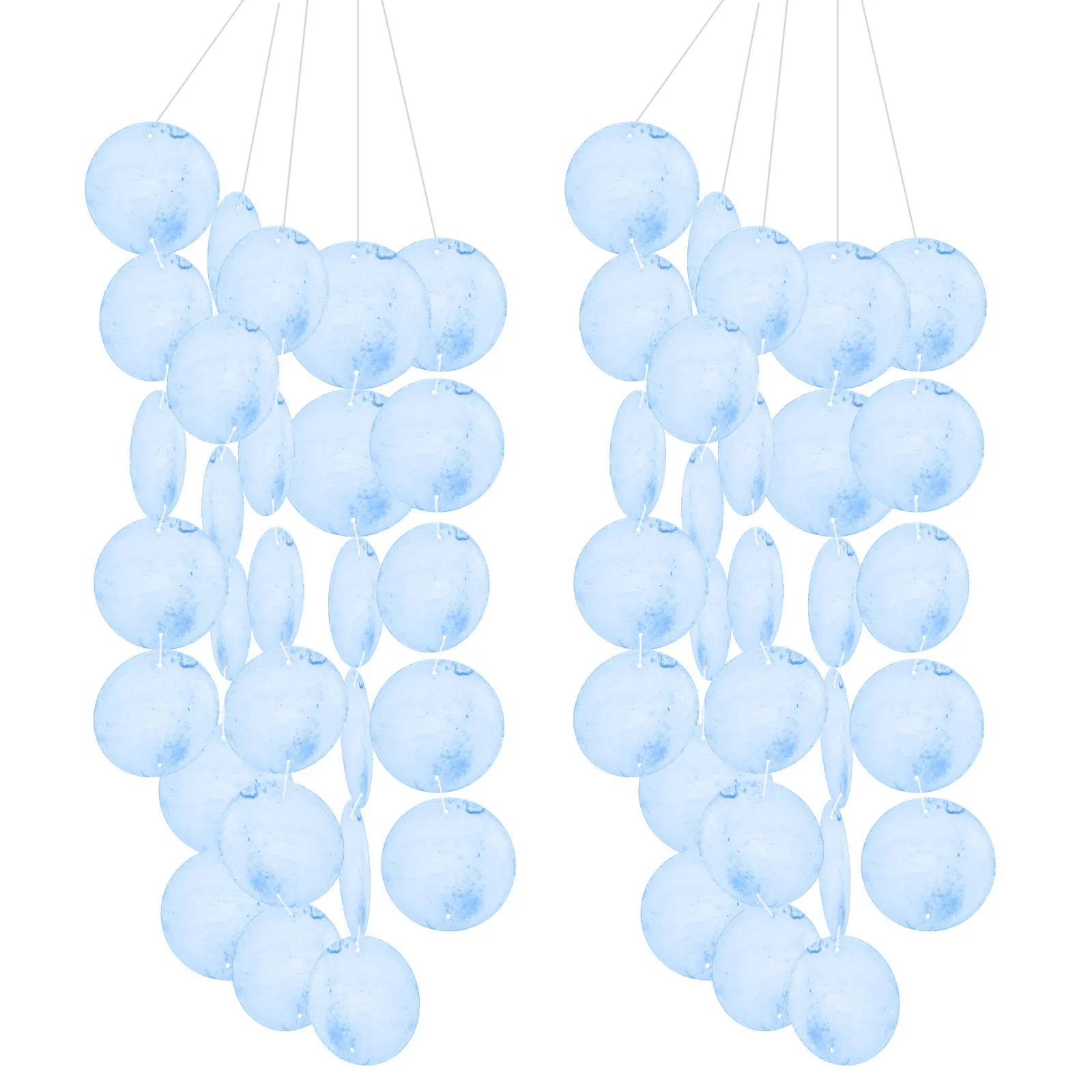 100Pcs Flat Round Shells Beads Multifunctional DIY Project Earring Embellishment Necklace Round Shells Pieces DIY Pendant