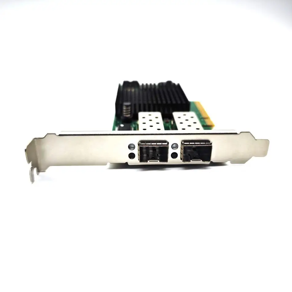 Para intel X520-DA2 e10g42btda sr2 82599es porta óptica dupla 10g gigabit placa de rede de fibra óptica pcie grupo preto huinas