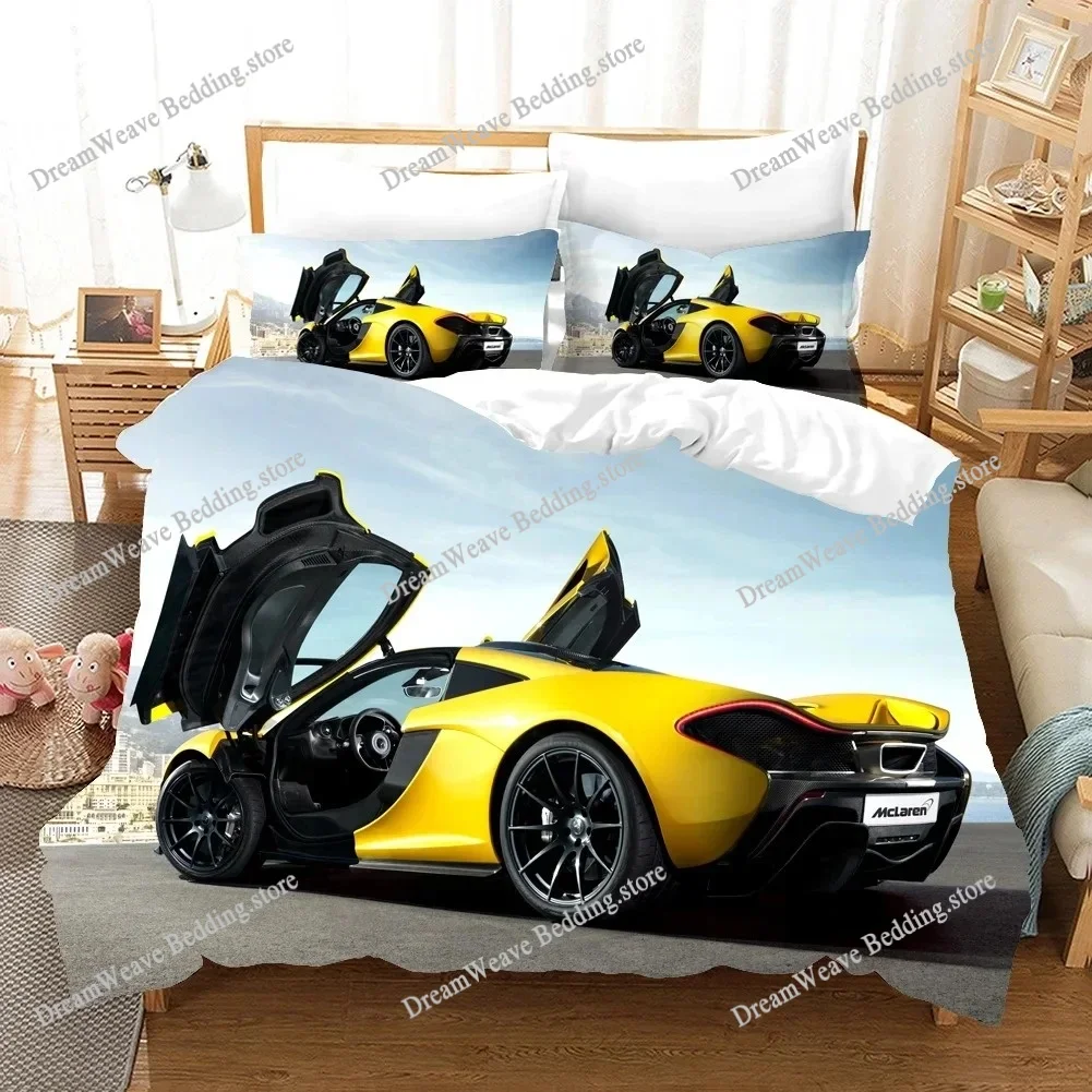

Sports Car Duvet Cover Set Luxury High Quality 3D Printed Bedding Double Queen King Bedclothes Adults Boys Home Textile