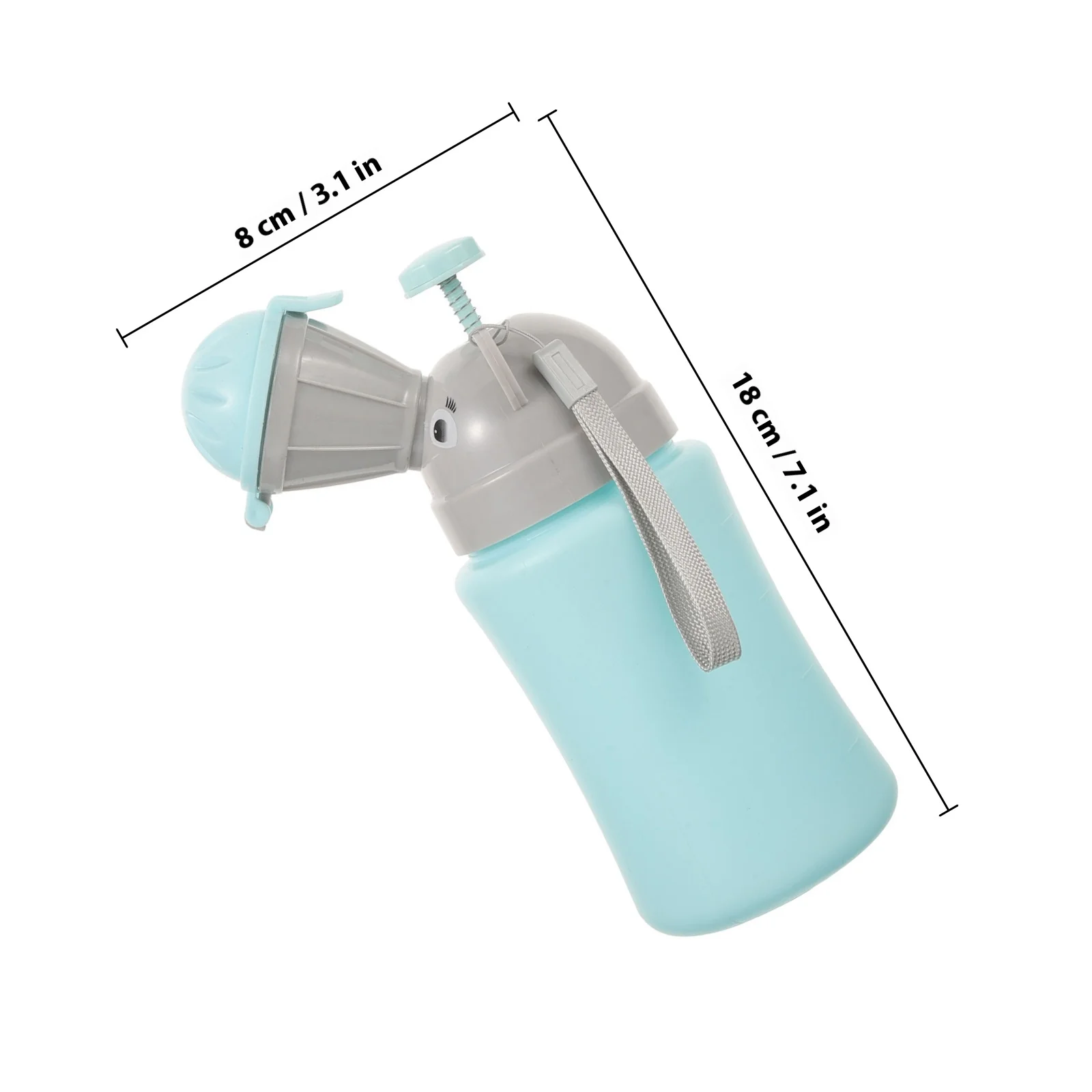 어린이 휴대용 소변기 누수 방지 비상 화장실 플라스틱 소변병 컵 여행 캠핑 소년용 소변 훈련기