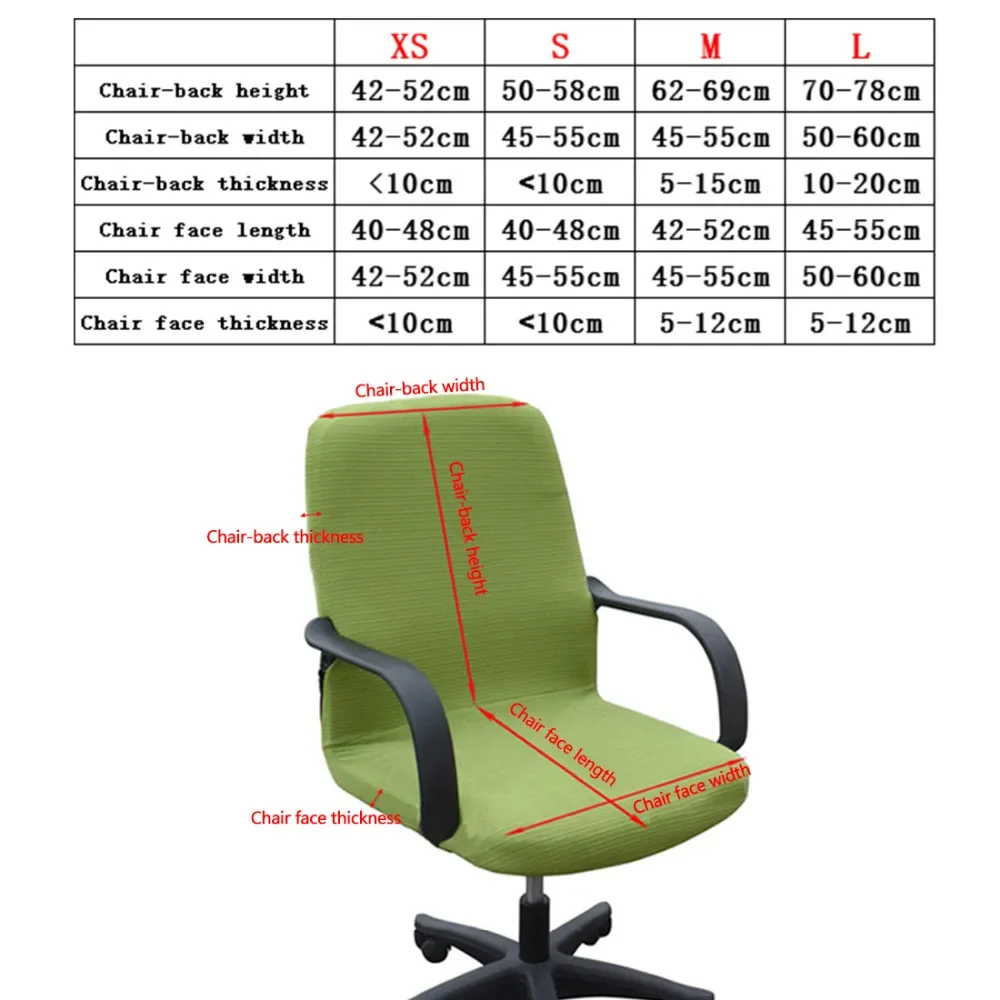 Elasticity Office Computer Chair Cover Side Arm Chair Cover Recouvre Chaise Stretch Rotating Lift Chair Cover Without cadeiras