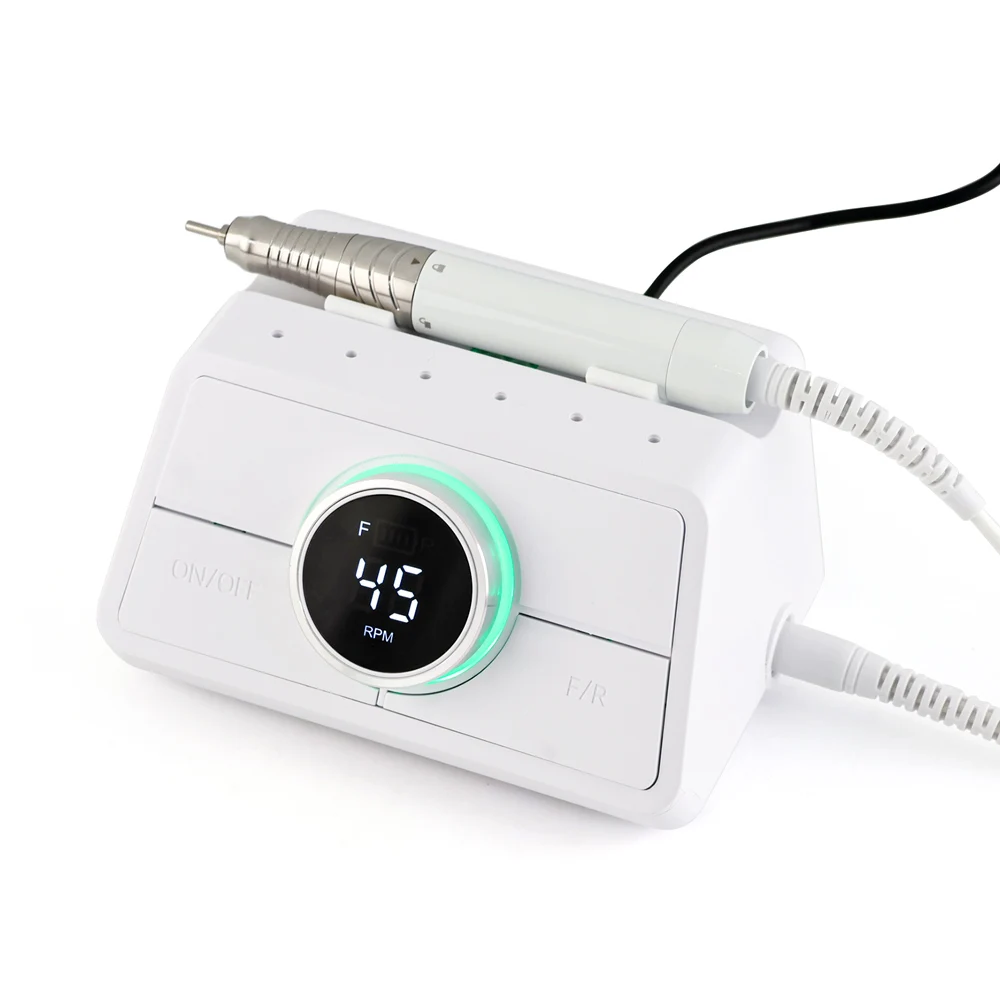 2026 New 85W Brushless Nail Drill Machine with Foot Pedal Auto-Sensing 45000RPM for Nail Artistry