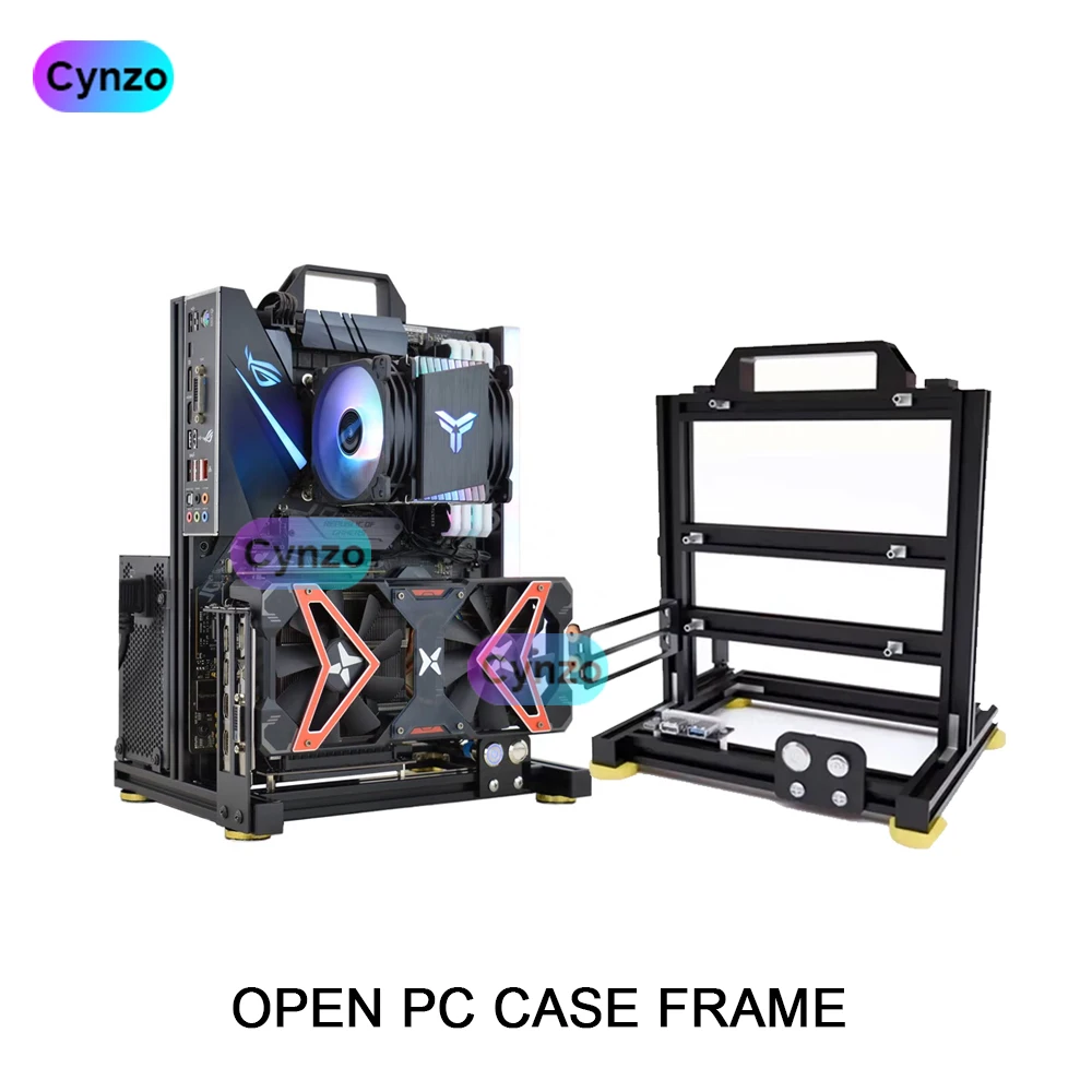 

ITX MATX ATX Creative Open Gamer Cabinet,DIY Vertical Desktop Computer Case Frame Rack,Water Cooler Gamer Chassis Personality