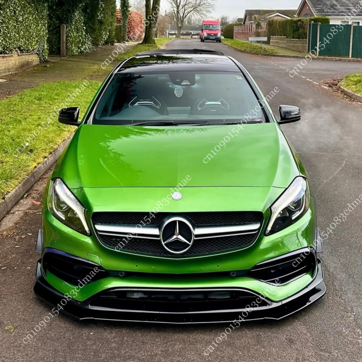 

Разделитель переднего бампера для Mercedes Benz A Class W176 AMG LINE A180 A200 A250 A35 A45 2013-2018 Автоматический спойлер Лезвие Body Kit