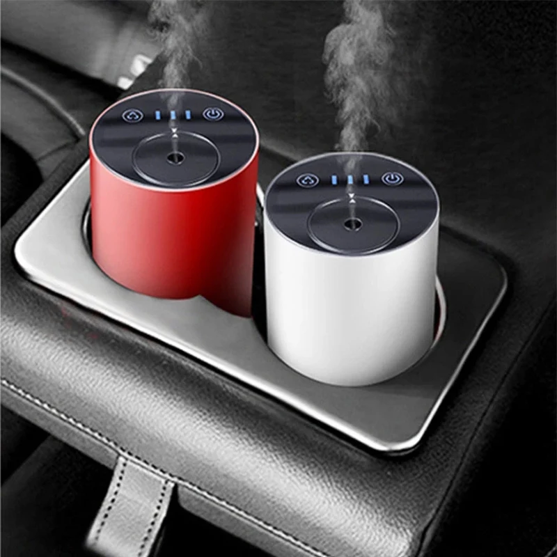 Waterless Essential Oil Diffuser Nebulizing Diffuser Battery & Portable Smart Car Air Fresheners Cold Mist Aromatherapy Diffuser