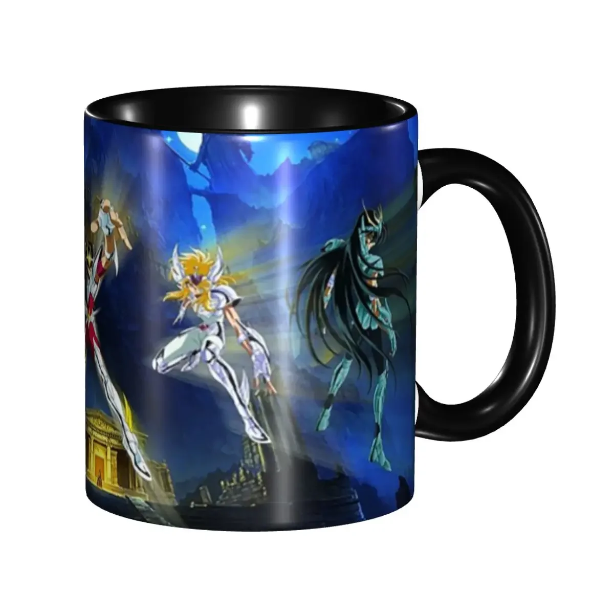 

Saint Seiya Knights Of The Zodiac Mug Funny Ceramic Coffee Cups Tea Mugs Milk Cup Drinkware Gift for Friends